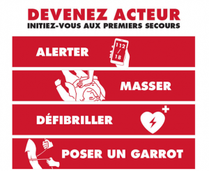 Affiche devenez acteur initiez vous aux premiers secours