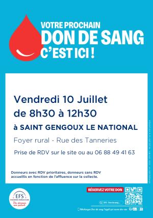 Affiche don du sang