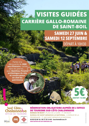 Affiche visites guidées carrière